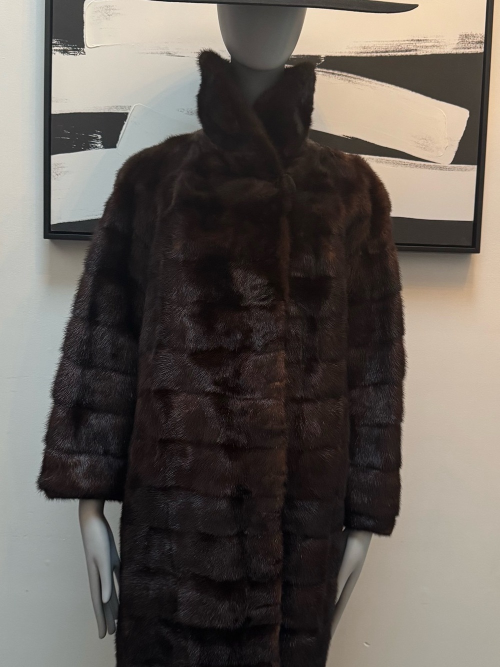 Vintage Brown Mink Fur Coat
